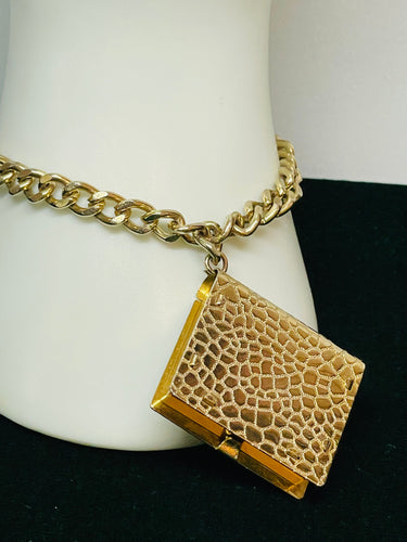 Gold Book Charm Bracelet